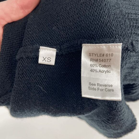 Cabi Black Midi length Long Ribbed Tight Knit Button Cardigan Womens XSmall - Picture 5 of 5